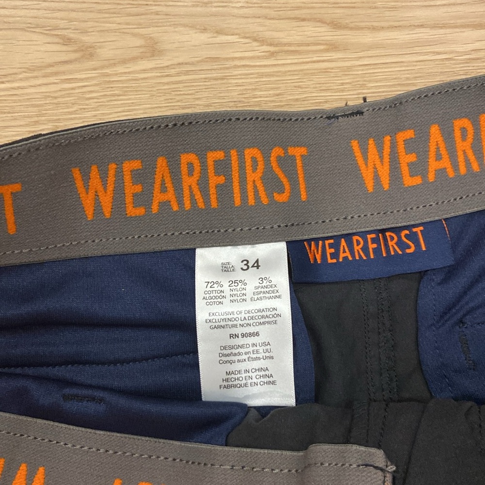 WEARFIRST Men’s Black Cargo Shorts - Picture 8 of 11
